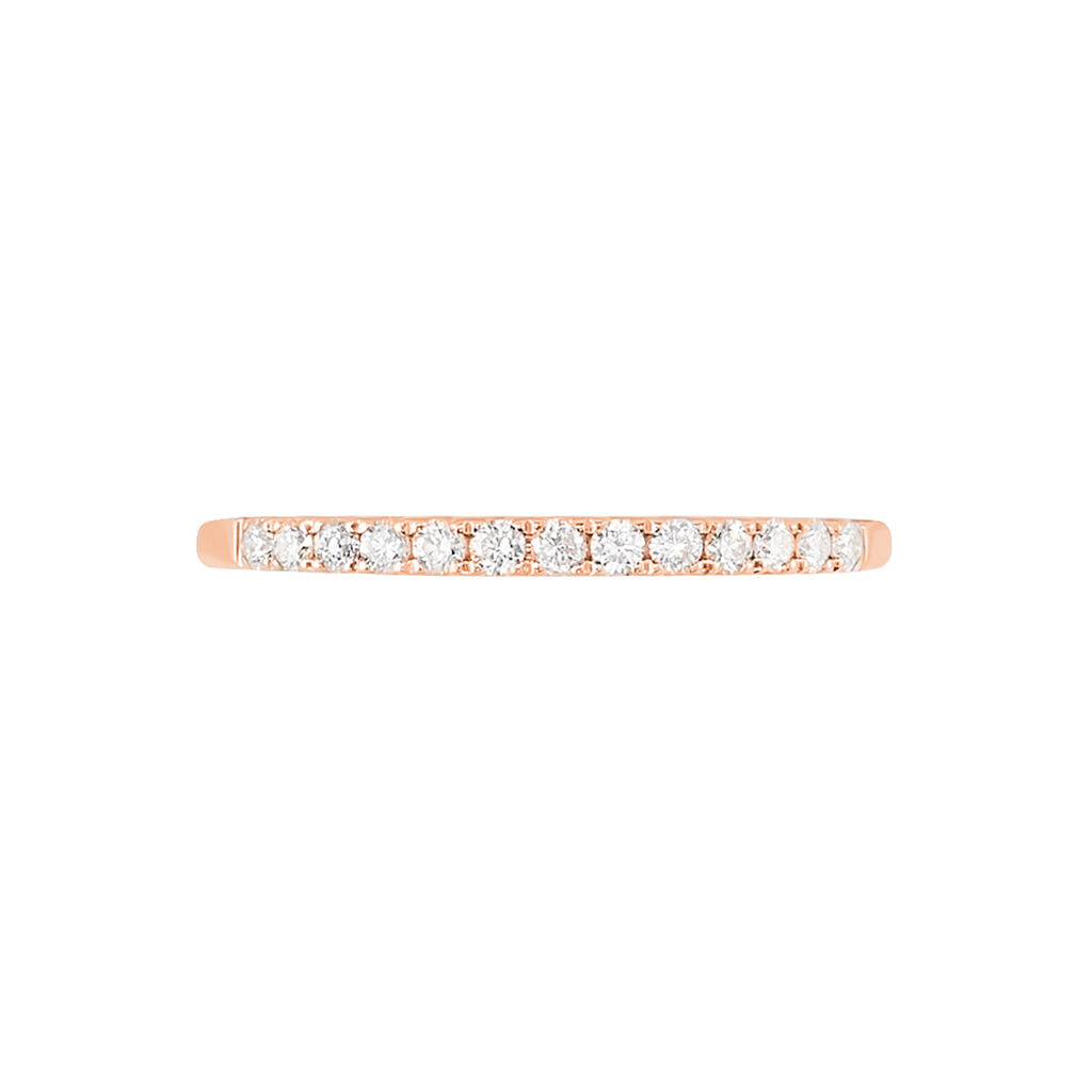 Alliance Pristina Or Rose Diamant - Alliances Femme | Histoire d’Or