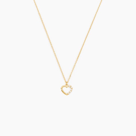 Collier Or Jaune Vehanouche Oxydes De Zirconium - Colliers Enfant | Histoire d&rsquo;Or