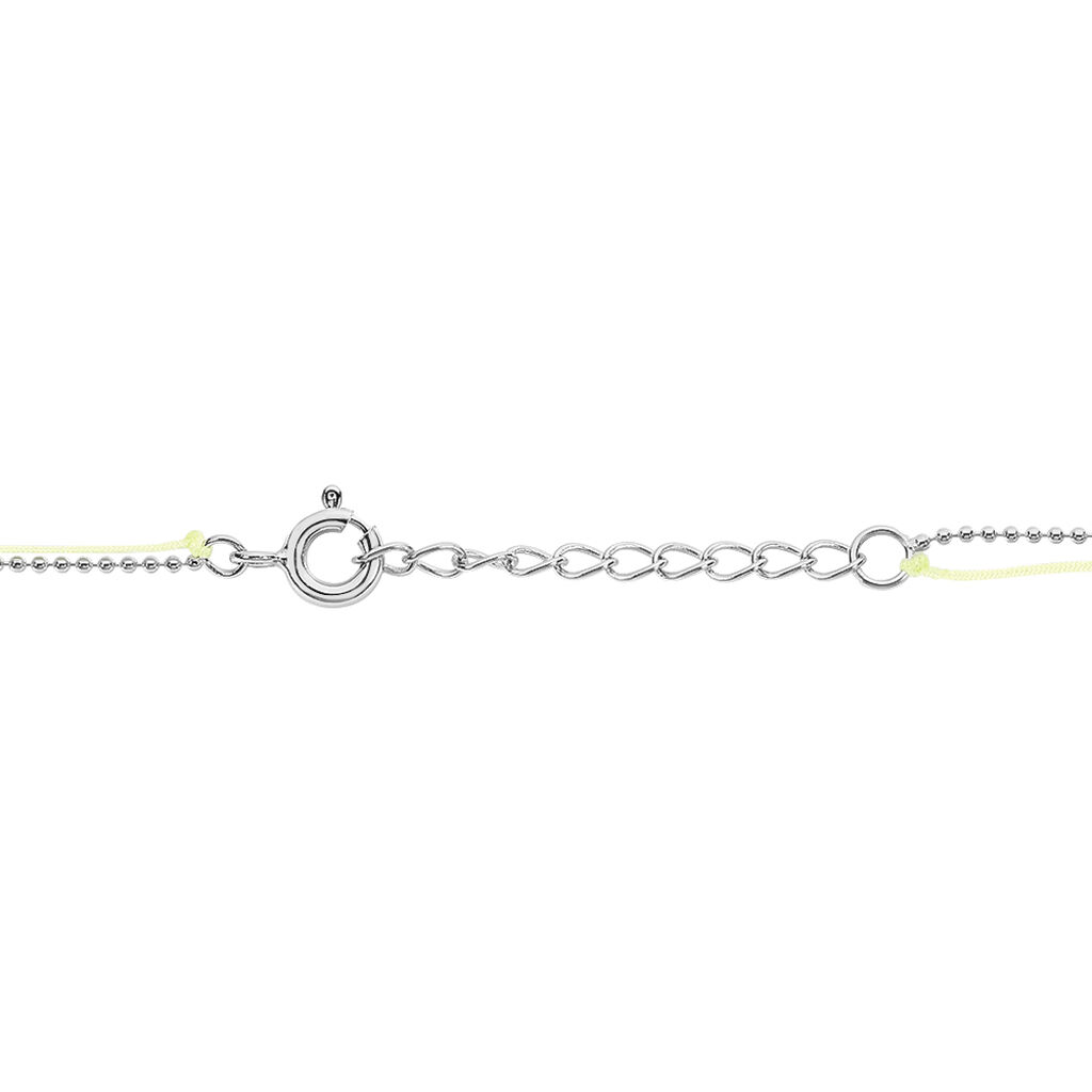Bracelet Rafaela Argent Blanc Agate Et Oxyde De Zirconium - Bracelets cordon Femme | Histoire d’Or