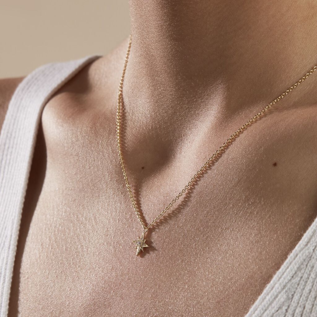 Collier Kazima Plaqué Or Oxydes De Zirconium - Colliers fantaisie Femme | Histoire d’Or