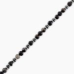 Bracelet Saul Acier Blanc Pierre De Lave Labradorite H&eacute;matite - Bracelets Homme | Histoire d&rsquo;Or