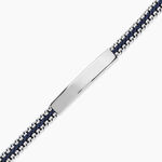 Bracelet Jourdan Joscelin Acier Argent&eacute; - Bracelets cordon Homme | Histoire d&rsquo;Or