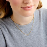 Collier Sweetheart Argent Dor&eacute; A L'Or 750/1000 Nacre - Bijoux avec pierres Femme | Histoire d&rsquo;Or