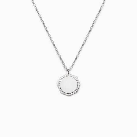 Collier Meralie Argent Blanc - Colliers fantaisie Femme | Histoire d&rsquo;Or