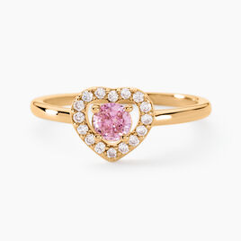 Bague Plaqué Or Jaune Alais Oxyde De Zirconium - Bagues solitaires Femme | Histoire d’Or
