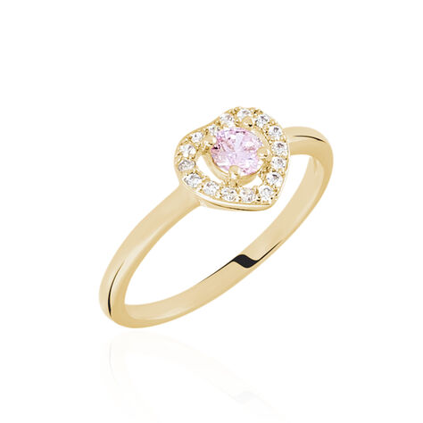 Bague Plaqué Or Jaune Alais Oxyde De Zirconium - Bagues solitaires Femme | Histoire d’Or