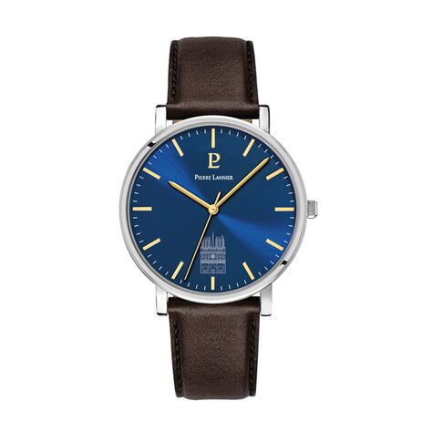 Montre Pierre Lannier Coeur Battant Bleu - Montres Homme | Histoire d&rsquo;Or