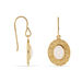 Boucles D'oreilles Pendantes Linna Plaqué Or Jaune Pierre De Lune - Boucles d'oreilles fantaisie Femme | Histoire d’Or