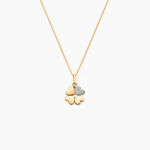 Pendentif Gert Coeur Trefle Or Jaune - Pendentifs Famille | Histoire d&rsquo;Or