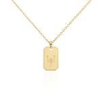 Collier Plaqu&eacute; Or Quintien - Colliers Zodiaque Homme | Histoire d&rsquo;Or