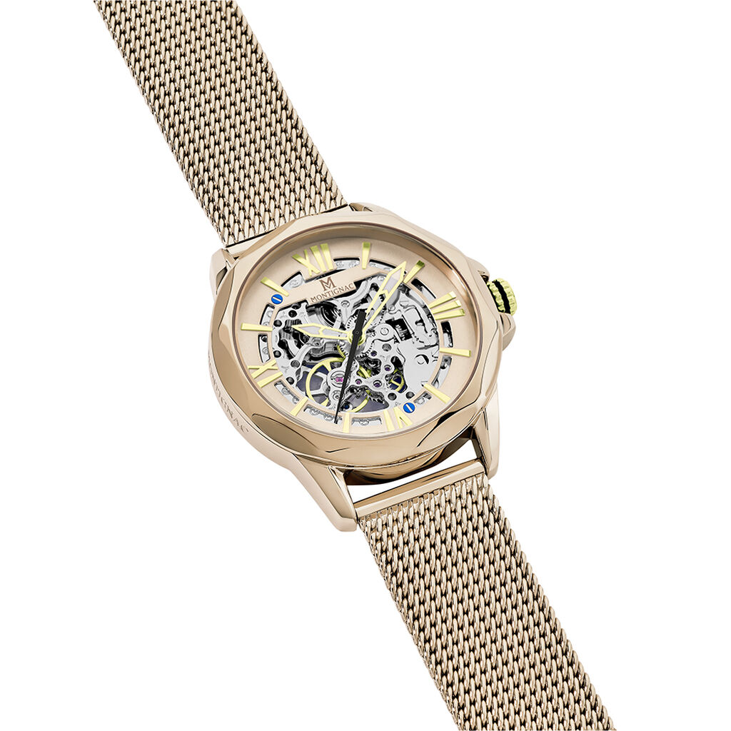 Montre Montignac Round Automatique Champagne - Id&eacute;es cadeaux Homme | Histoire d&rsquo;Or
