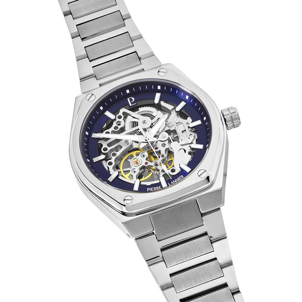 Montre Pierre Lannier Automatic Bleu - Id&eacute;es cadeaux Homme | Histoire d&rsquo;Or