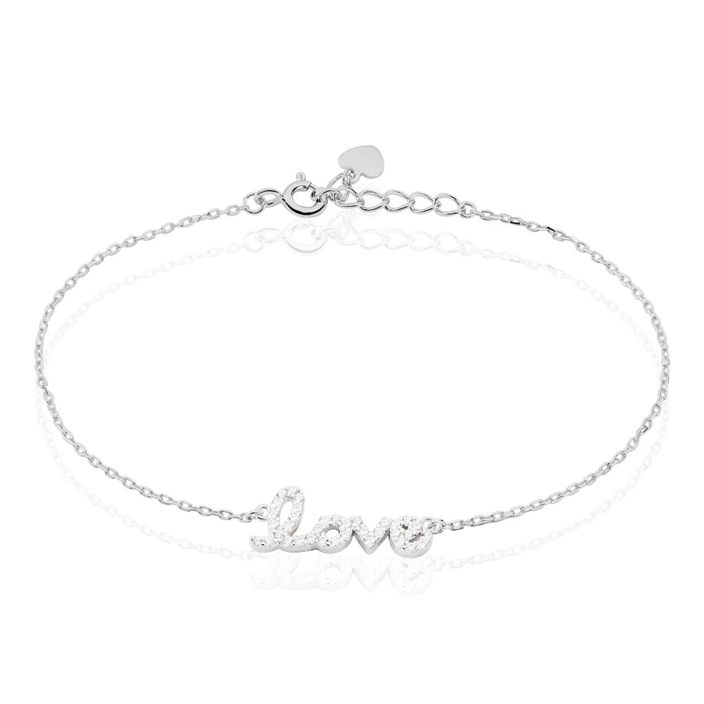 Bracelet Argent Blanc Elly Oxyde De Zirconium