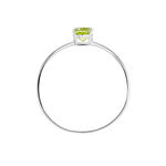 Bague Valentino Or Blanc P&eacute;ridot - Bagues solitaires Femme | Histoire d&rsquo;Or