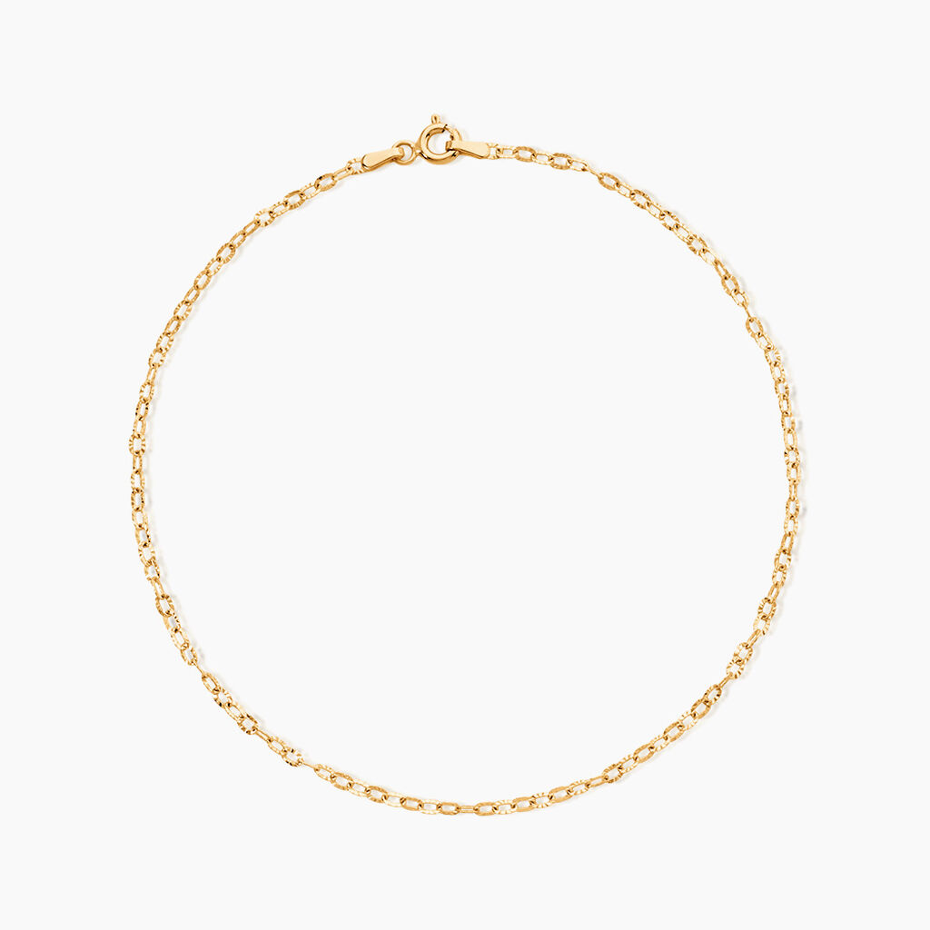 Cha&icirc;ne De Cheville Maille Solon Or Jaune - Cha&icirc;nes de cheville Femme | Histoire d&rsquo;Or