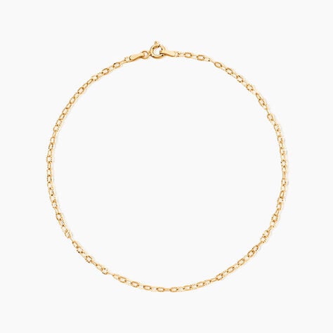 Cha&icirc;ne De Cheville Maille Solon Or Jaune - Cha&icirc;nes de cheville Femme | Histoire d&rsquo;Or