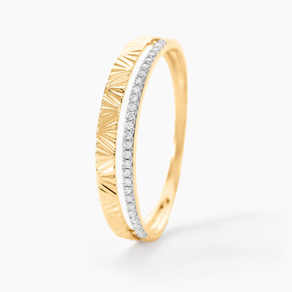 Bague Belinda Or Jaune Diamant - Bagues avec pierre Femme | Histoire d’Or