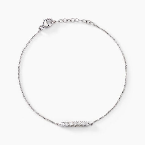 Bracelet Blitalia Or Blanc Diamant Synthétique - Bracelets Femme | Histoire d’Or