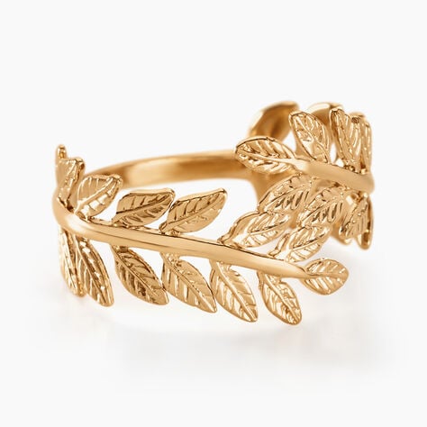 Bague Folia Plaqu&eacute; Or Jaune - Bijoux Femme | Histoire d&rsquo;Or