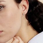 Boucles D'oreilles Puces Eden Serti Pneu Or Jaune Oxyde De Zirconium - Clous d'oreilles Femme | Histoire d&rsquo;Or