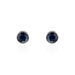 Boucles D'oreilles Puces Edy Serti Clos Or Blanc Saphir - Clous d'oreilles Famille | Histoire d’Or