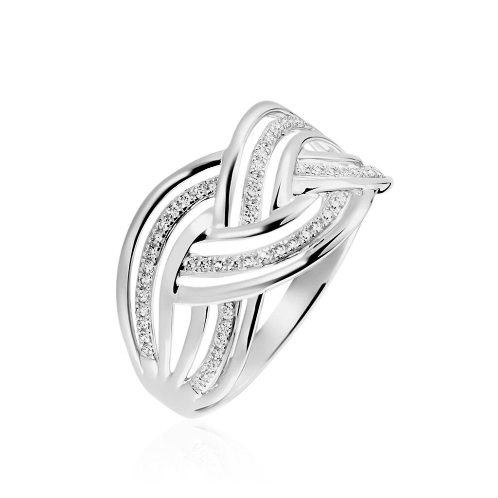 Bague Leopoldine Or Blanc Diamant - Bagues avec pierre Femme | Histoire d&rsquo;Or