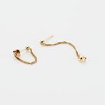 Boucles D'oreilles Pendantes Duha Plaqu&eacute; Or Jaune - Boucles d'oreilles fantaisie Femme | Histoire d&rsquo;Or