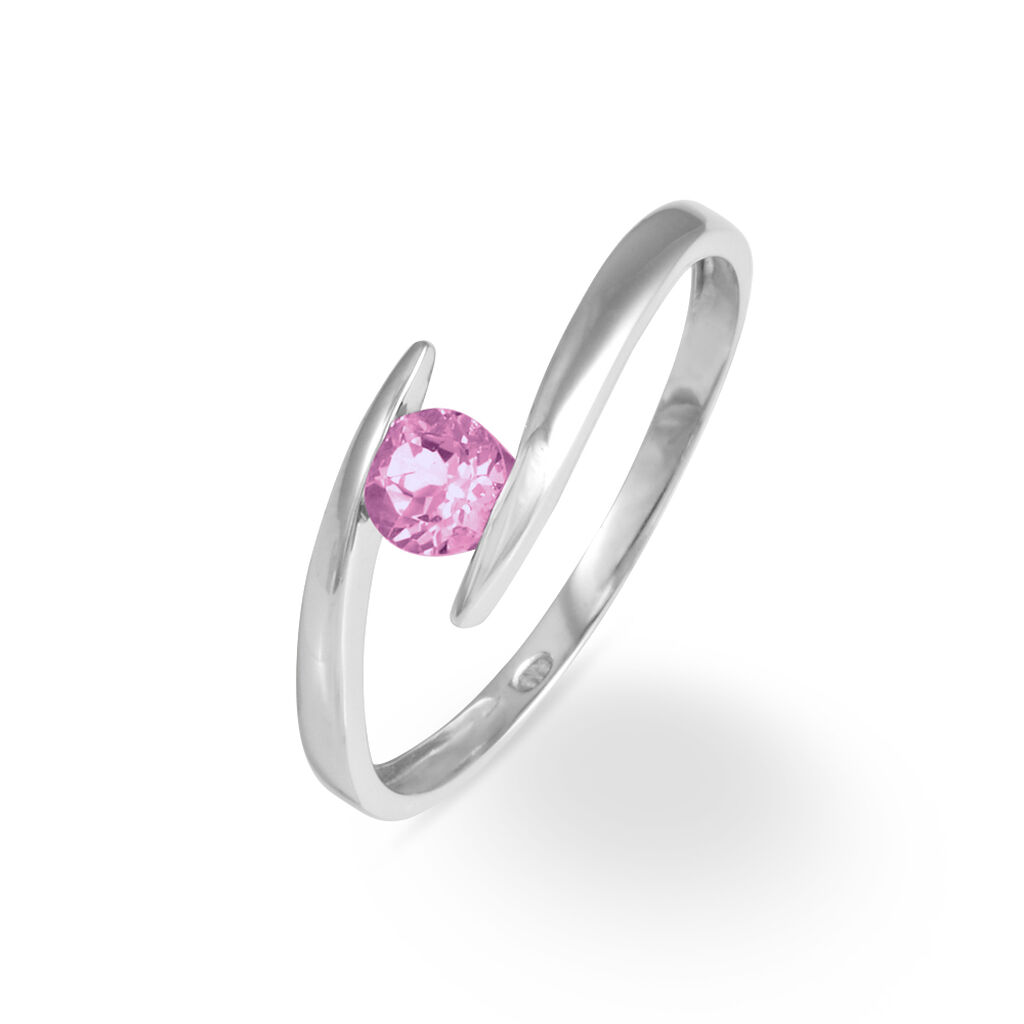 Bague Tiphaine Or Blanc Saphir - Bagues solitaires Femme | Histoire d’Or