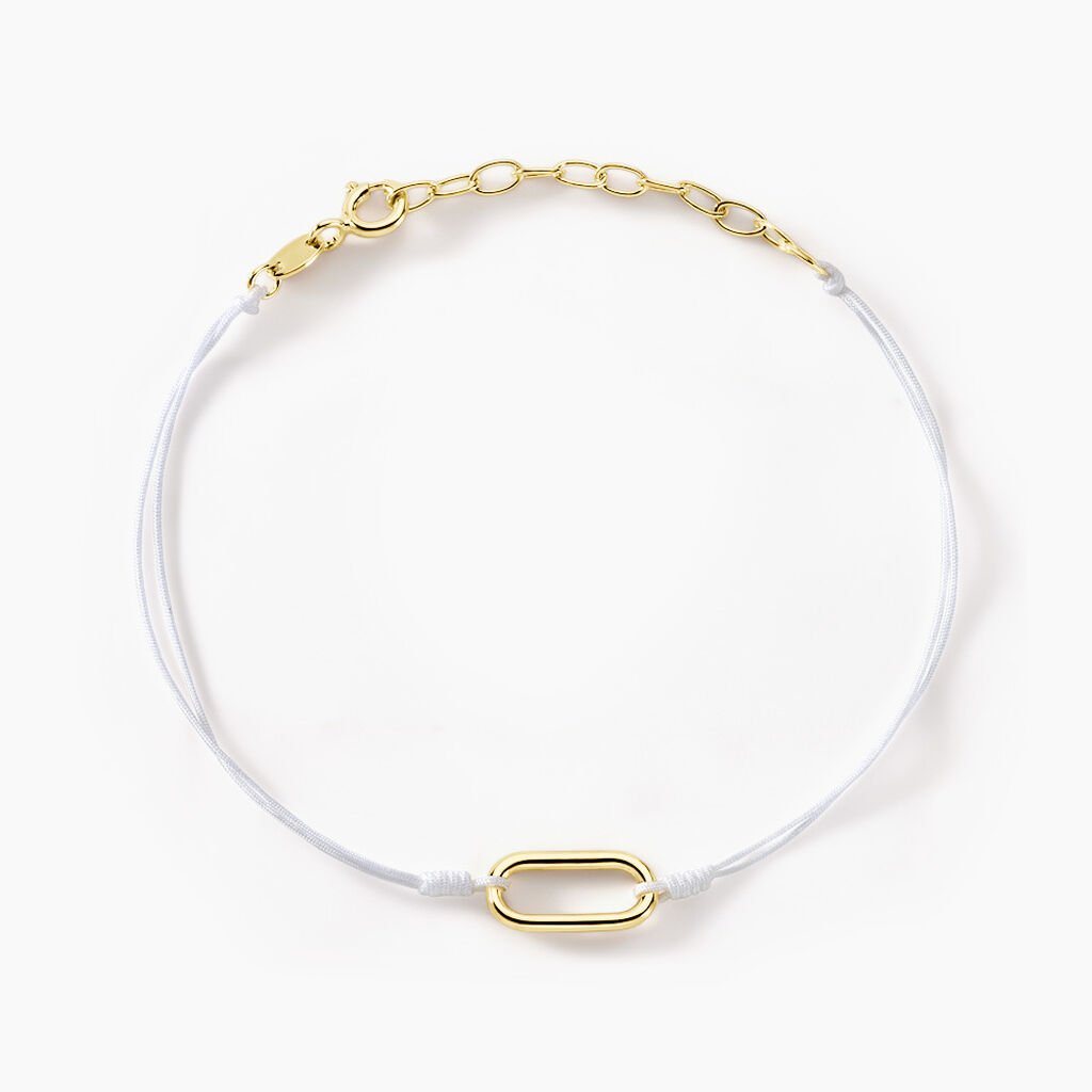 Bracelet Infini Pop Argent Jaune - Bracelets cordon Femme | Histoire d’Or