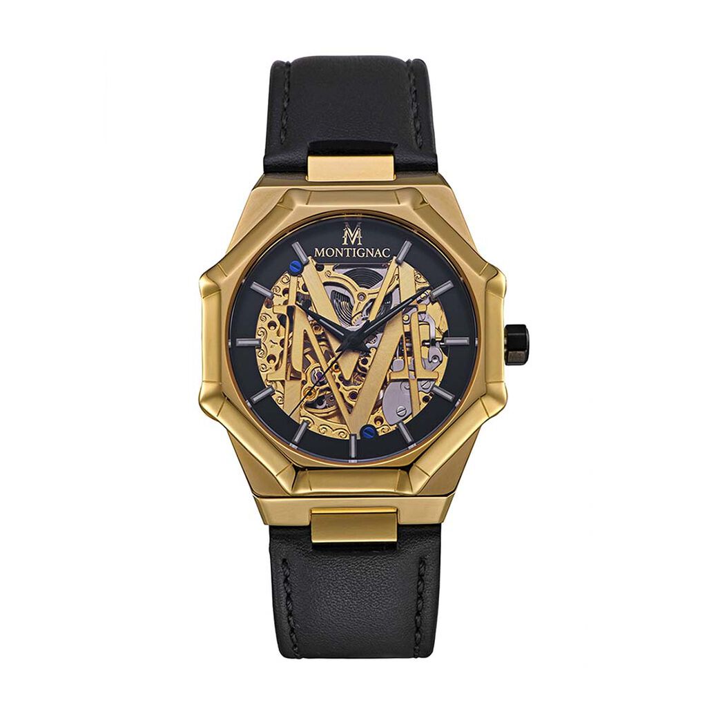 Montre Montignac Octogon Automatique Noir - Montres Homme | Histoire d’Or