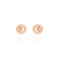 Boucles D'oreilles Puces Virgie Argent Rose