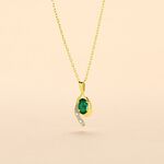 Collier Emotion Or Jaune Emeraude Diamant - Colliers Femme | Histoire d&rsquo;Or