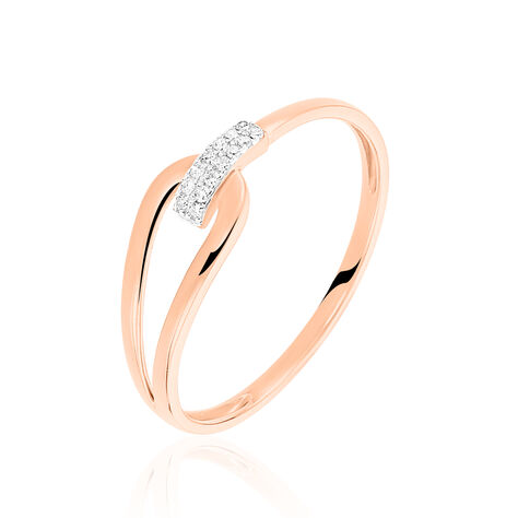 Bague Cyranna Or Rose Diamant - Bagues avec pierre Femme | Histoire d’Or
