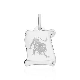 Pendentif Zodiaque Parchemin Argent Blanc - Pendentifs Zodiaque Famille | Histoire d’Or