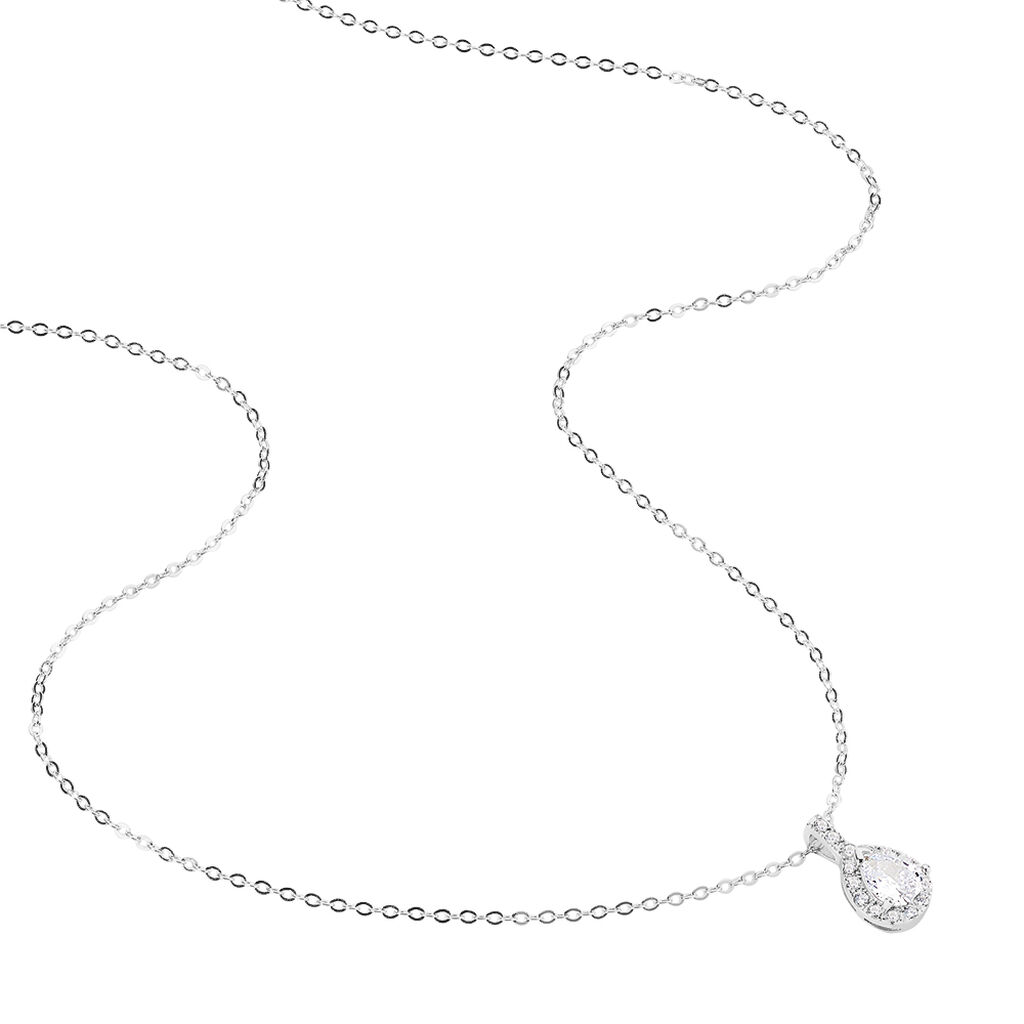 Collier Mélie Argent Blanc Oxyde De Zirconium - Colliers fantaisie Femme | Histoire d’Or