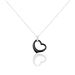 Collier Pam Argent Blanc Céramique Et Oxyde De Zirconium - Colliers Coeur Femme | Histoire d’Or