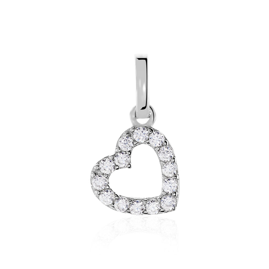 Pendentif Or Blanc Oxyde - Pendentifs Femme | Histoire d’Or