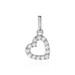 Pendentif Or Blanc Oxyde - Pendentifs Femme | Histoire d&rsquo;Or