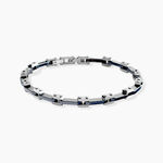 Bracelet Jourdan Iain Acier Argent&eacute; - Bracelets Homme | Histoire d&rsquo;Or