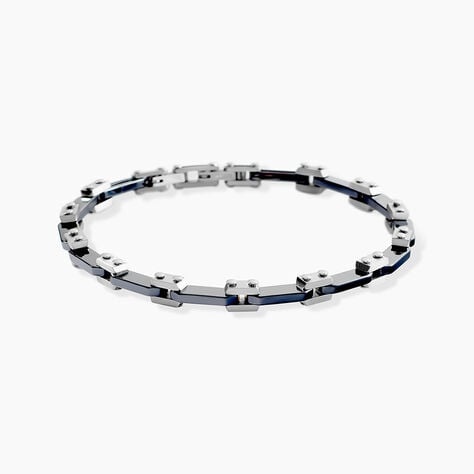 Bracelet Jourdan Iain Acier Argent&eacute; - Bracelets Homme | Histoire d&rsquo;Or