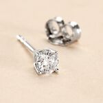 Boucle D'oreille Puce Unitaire Victoria Or Blanc Diamant - Piercings d'oreilles Famille | Histoire d&rsquo;Or