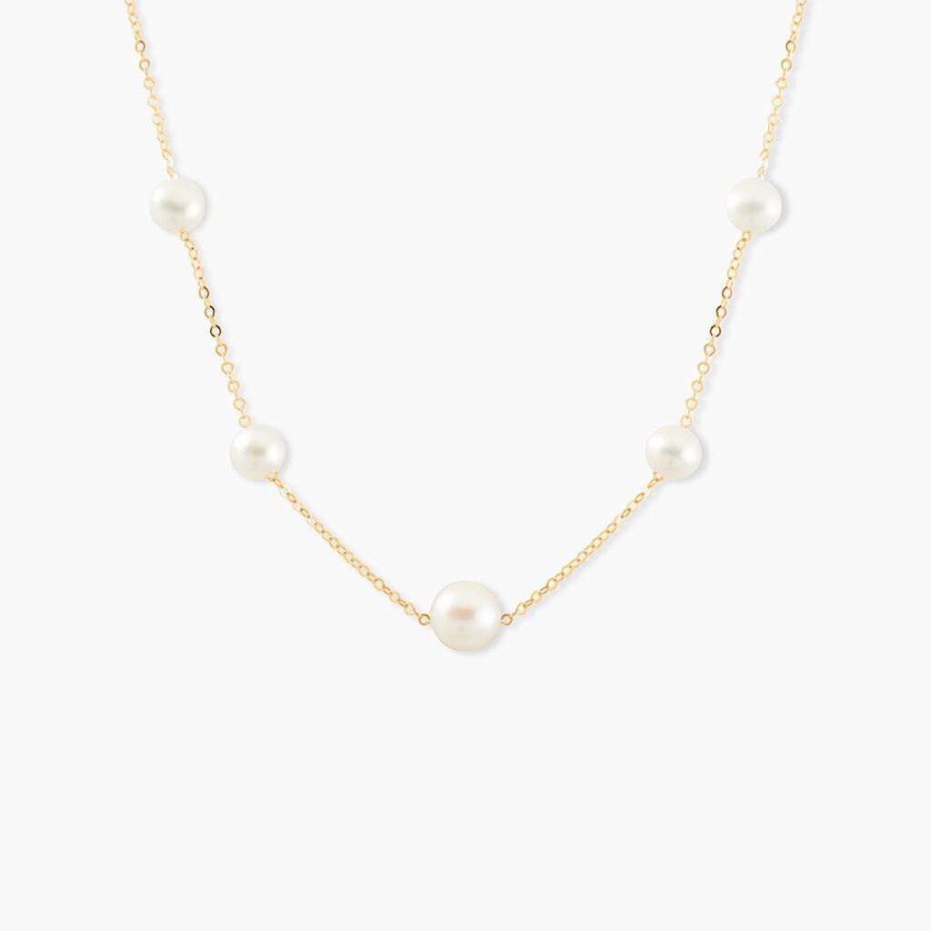 Collier Or Jaune Yolanda Perles De Culture - Colliers Femme | Histoire d&rsquo;Or