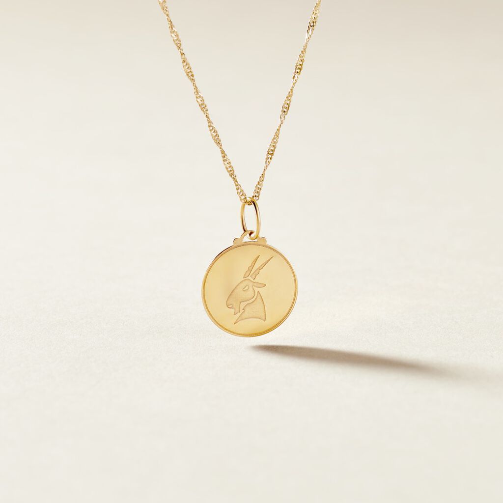 Pendentif Lamie Zodiaque Or Jaune - Pendentifs Zodiaque Unisex | Histoire d&rsquo;Or