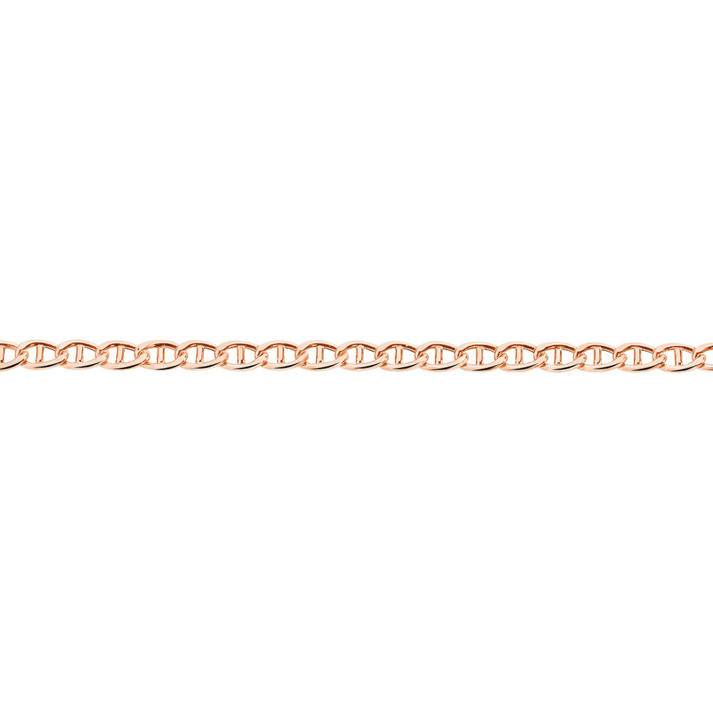 Bracelet Capucin Maille Marine Plate Or Rose - Bracelets chaîne Femme | Histoire d’Or