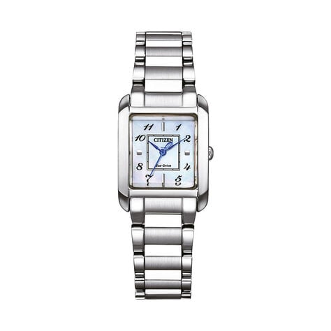 Montre Citizen Ladies Square Nacre Blanche - Montres Femme | Histoire d’Or