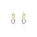 Boucles D'oreilles Pendantes Margane Or Jaune Diamant - Boucles d'oreilles pendantes Femme | Histoire d&rsquo;Or