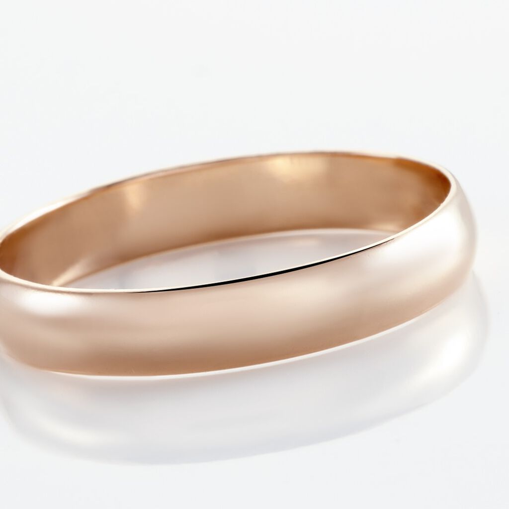 Alliances Argent Rose Alexyne Jonc Bombe 4mm - Alliances Homme | Histoire d’Or