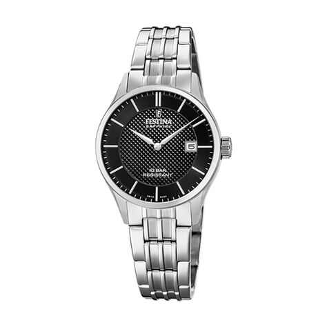 Montre Festina Swiss Made Noir - Montres suisses Femme | Histoire d’Or