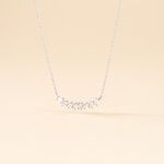 Collier Adonia Argent Blanc Oxyde De Zirconium - Colliers fantaisie Femme | Histoire d&rsquo;Or
