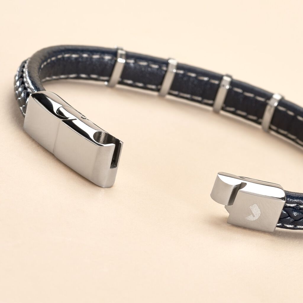 Bracelet Jourdan Cuir Noir - Bracelets Homme | Histoire d’Or